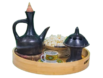 Coffee Pot, plated and ready to serve