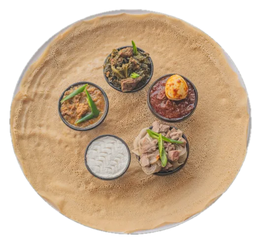 Maheberawi, plated and ready to serve
